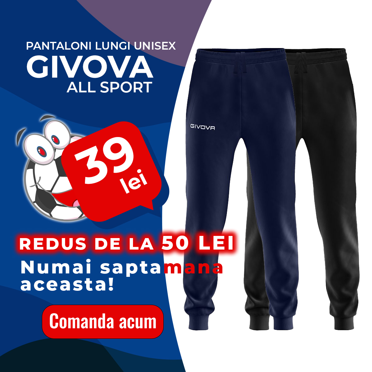 Pantaloni lungi unisex - Givova All Sport