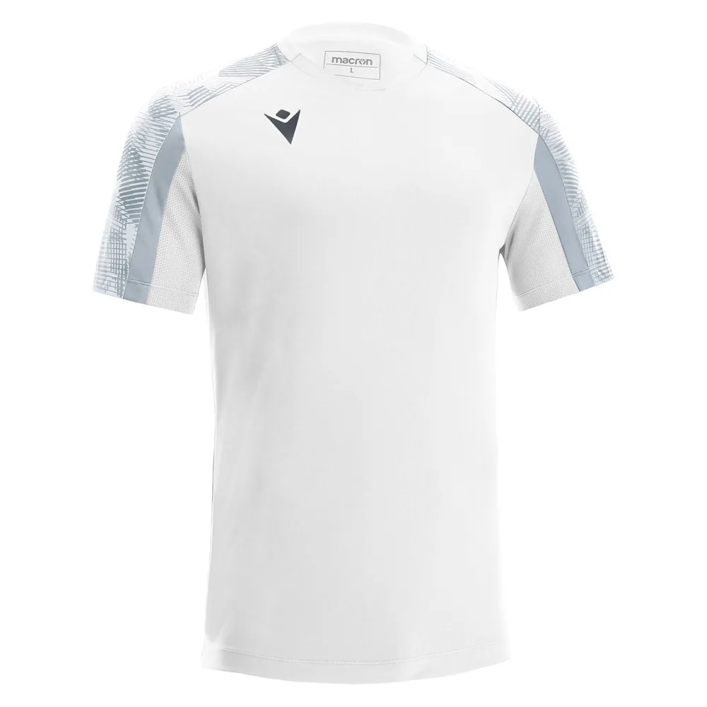 Tricou sport Macron Gede, Alb / Argintiu - imagine 1