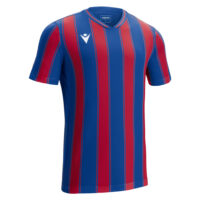 Tricou fotbal Macron Sceptrum, Albastru Royal / Rosu