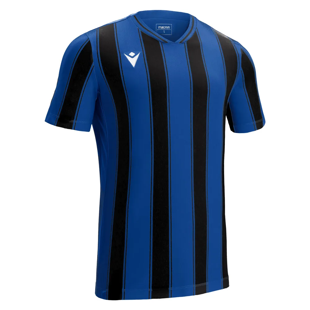 Tricou fotbal Macron Sceptrum, Albastru Royal / Negru - imagine 1