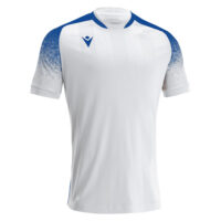Tricou fotbal Macron Alioth eco, Alb / Albastru Royal