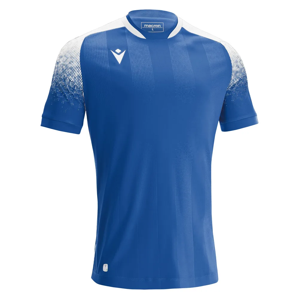 Tricou fotbal Macron Alioth eco, Albastru Royal / Alb - imagine 1