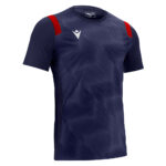 Tricou fotbal Macron Rodders, Bleumarin / Rosu