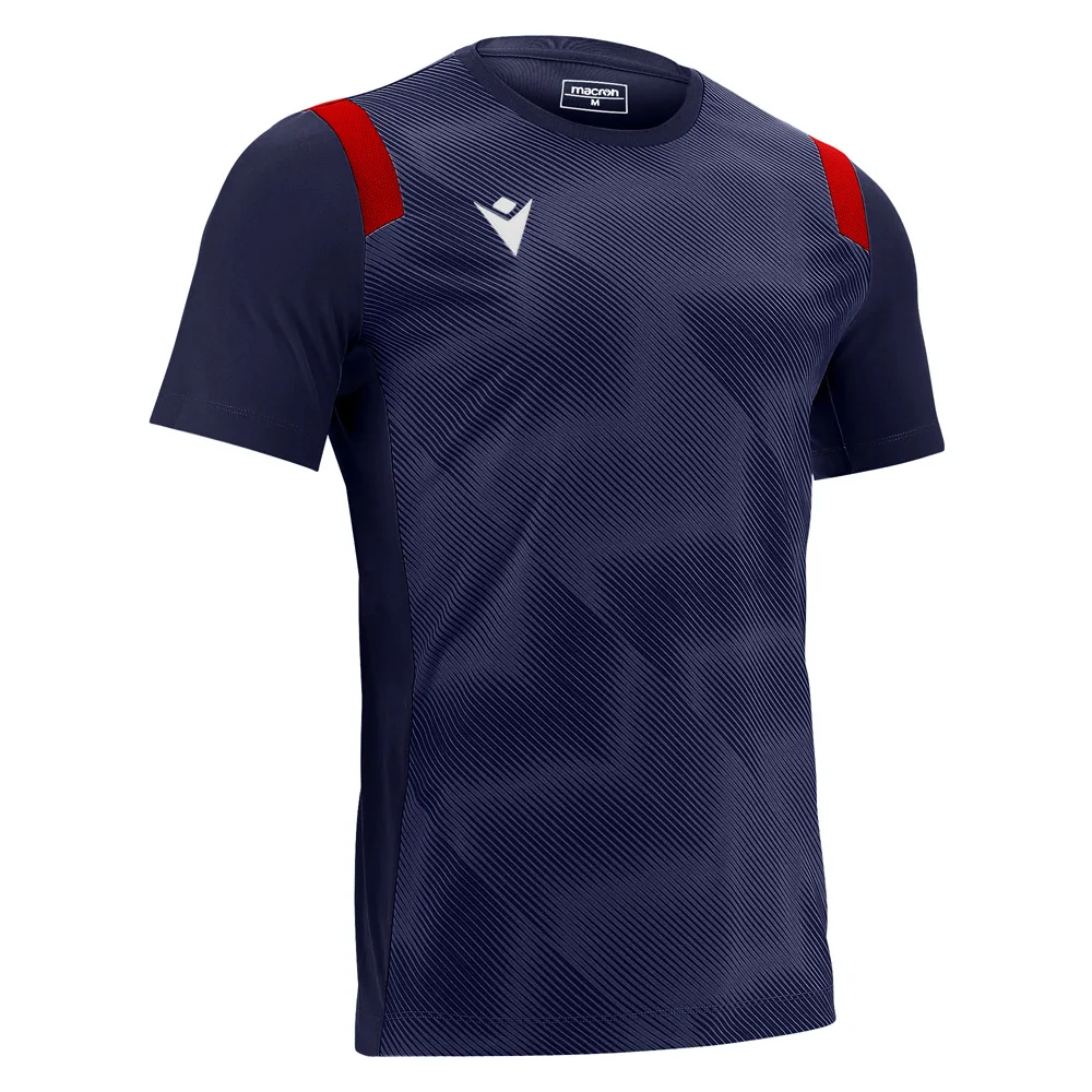Tricou fotbal Macron Rodders, Bleumarin / Rosu - imagine 1