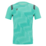 Tricou fotbal Macron Rodders, Turcoaz / Gri Antracit - imagine 2