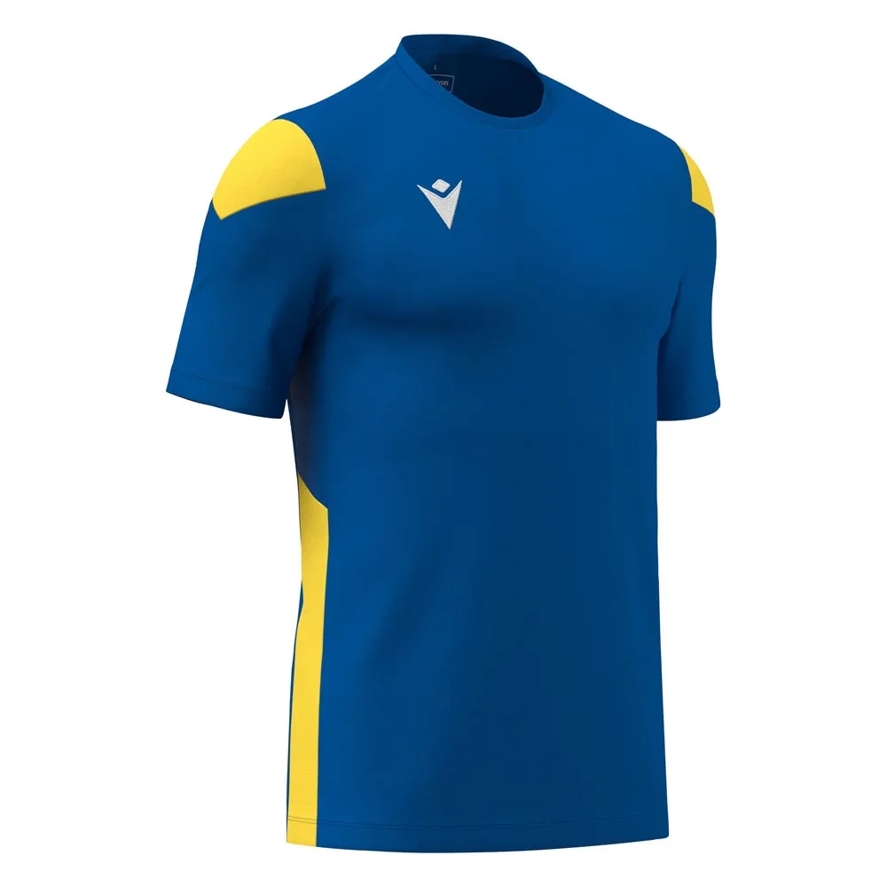50810305 Tricou sport Macron Polis, Albastru Royal / Galben - imagine 1