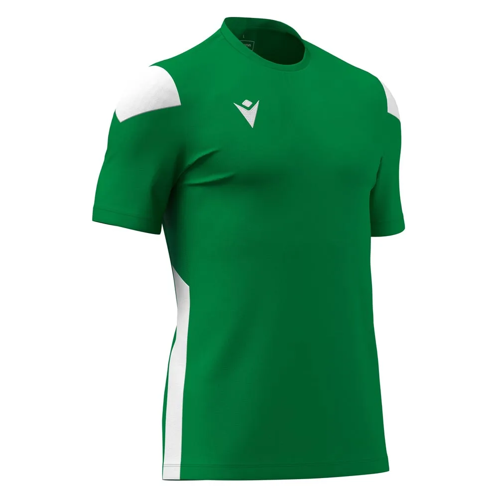 Tricou sport Macron Polis, Verde / Alb - imagine 1