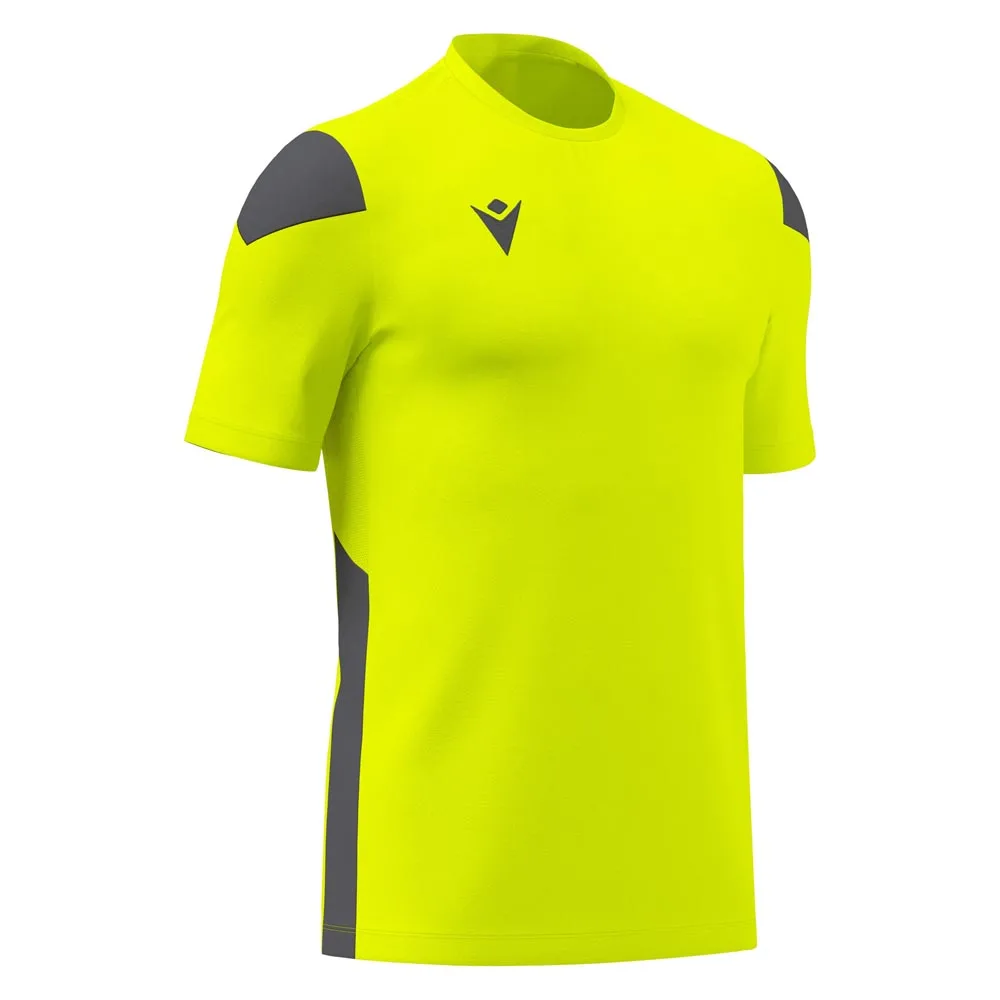 Tricou sport Macron Polis, Galben Fluo / Gri Antracit - imagine 1