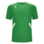 Tricou sport Macron Shedir, Verde / Alb - imagine 2