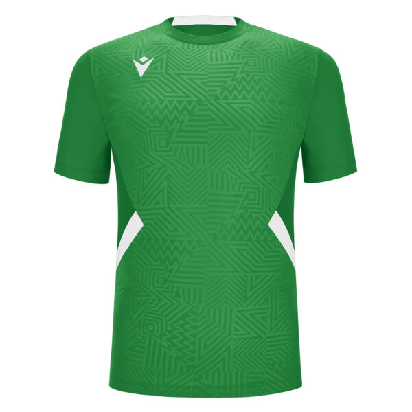 Tricou sport Macron Shedir, Verde / Alb - imagine 2