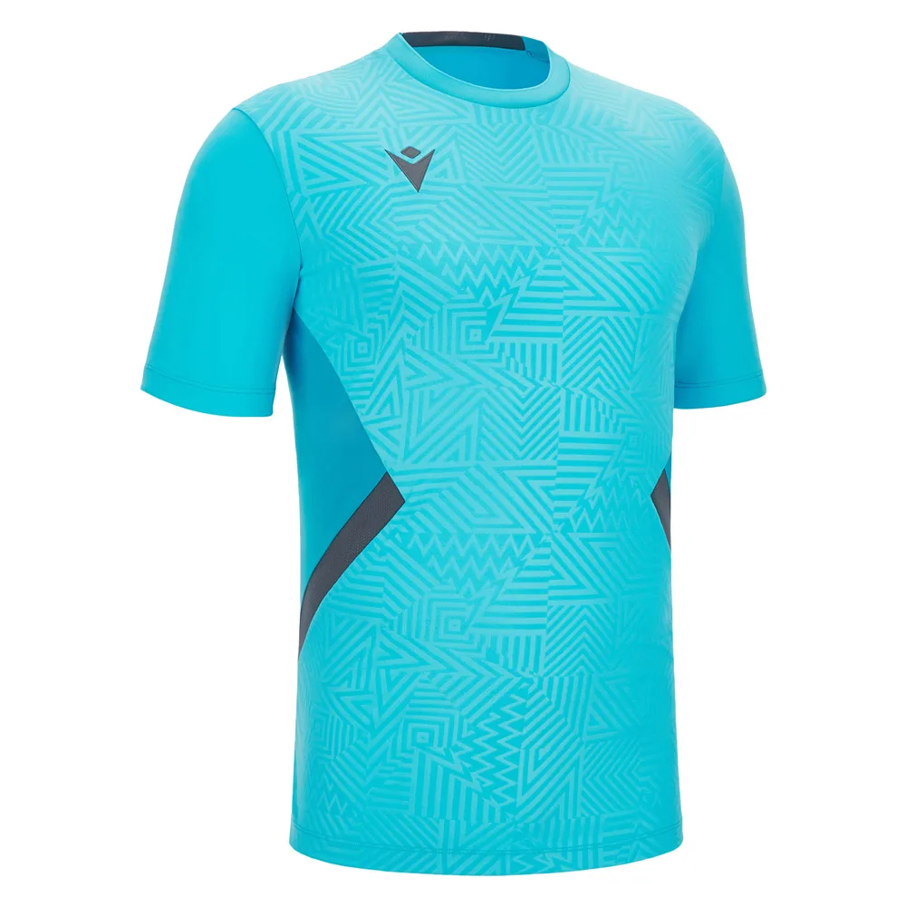 Tricou sport Macron Shedir, Turcoaz Fluo / Gri Antracit - imagine 1