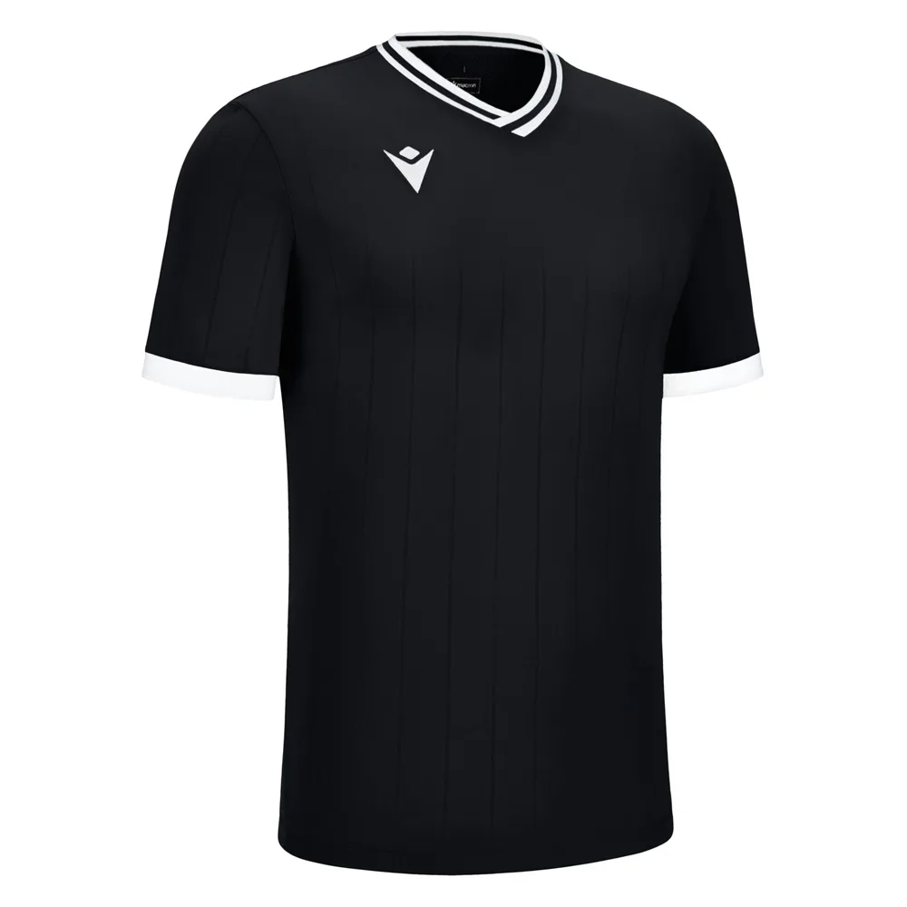 Tricou fotbal Macron Halley, Negru / Alb - imagine 1