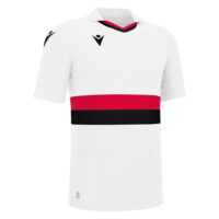 Tricou fotbal Macron Charon eco, Alb / Rosu / Negru