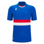 Tricou fotbal Macron Charon eco, Albastru Royal / Rosu / Alb - imagine 2