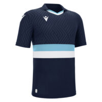 Tricou fotbal Macron Charon eco, Bleumarin / Albastru Sky / Alb