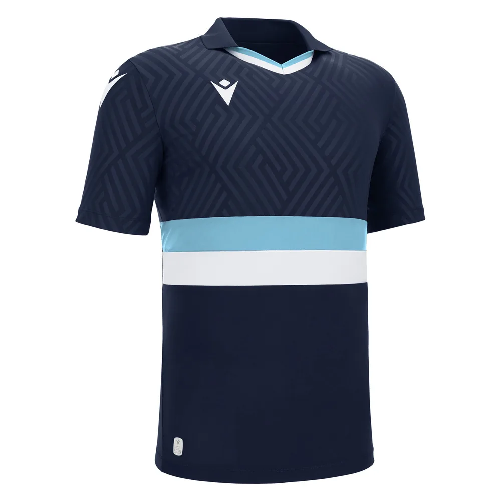 Tricou fotbal Macron Charon eco, Bleumarin / Albastru Sky / Alb - imagine 1