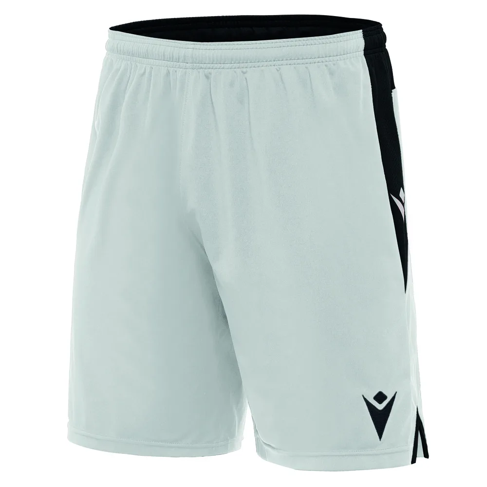 Pantaloni scurti fotbal Macron Tempel, Alb / Negru - imagine 1