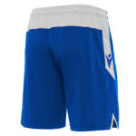 Pantaloni scurti fotbal Macron Tempel, Albastru Royal / Alb - imagine 3