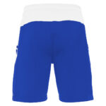 Pantaloni scurti fotbal Macron Tempel, Albastru Royal / Alb - imagine 4