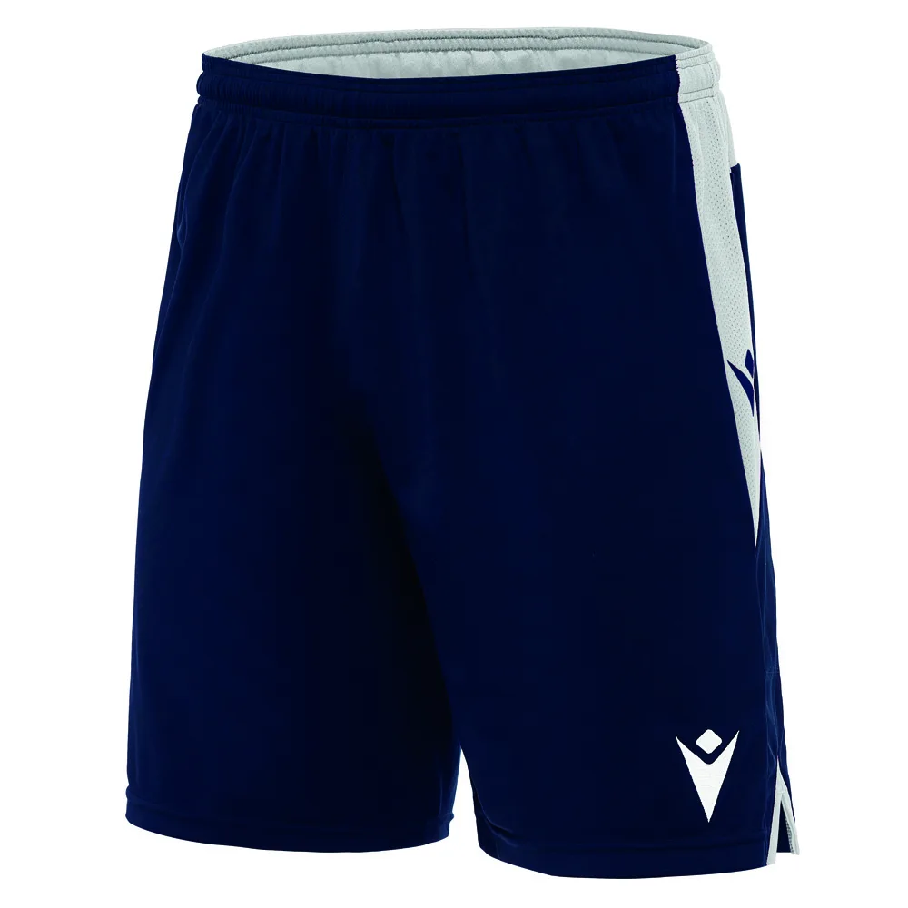 Pantaloni scurti fotbal Macron Tempel, Bleumarin / Alb - imagine 1