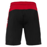 Pantaloni scurti fotbal Macron Tempel, Negru / Rosu - imagine 4