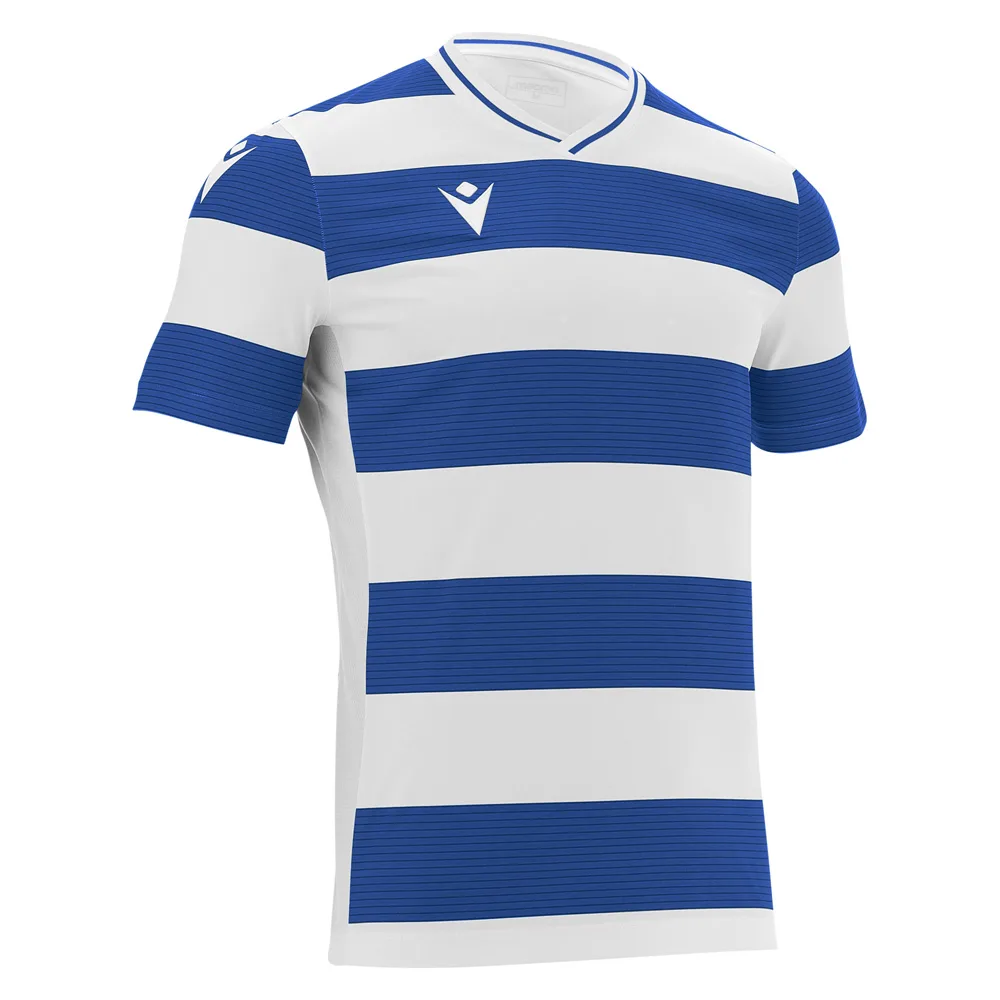 Tricou fotbal Macron Alcyon eco, Alb / Albastru Royal - imagine 1