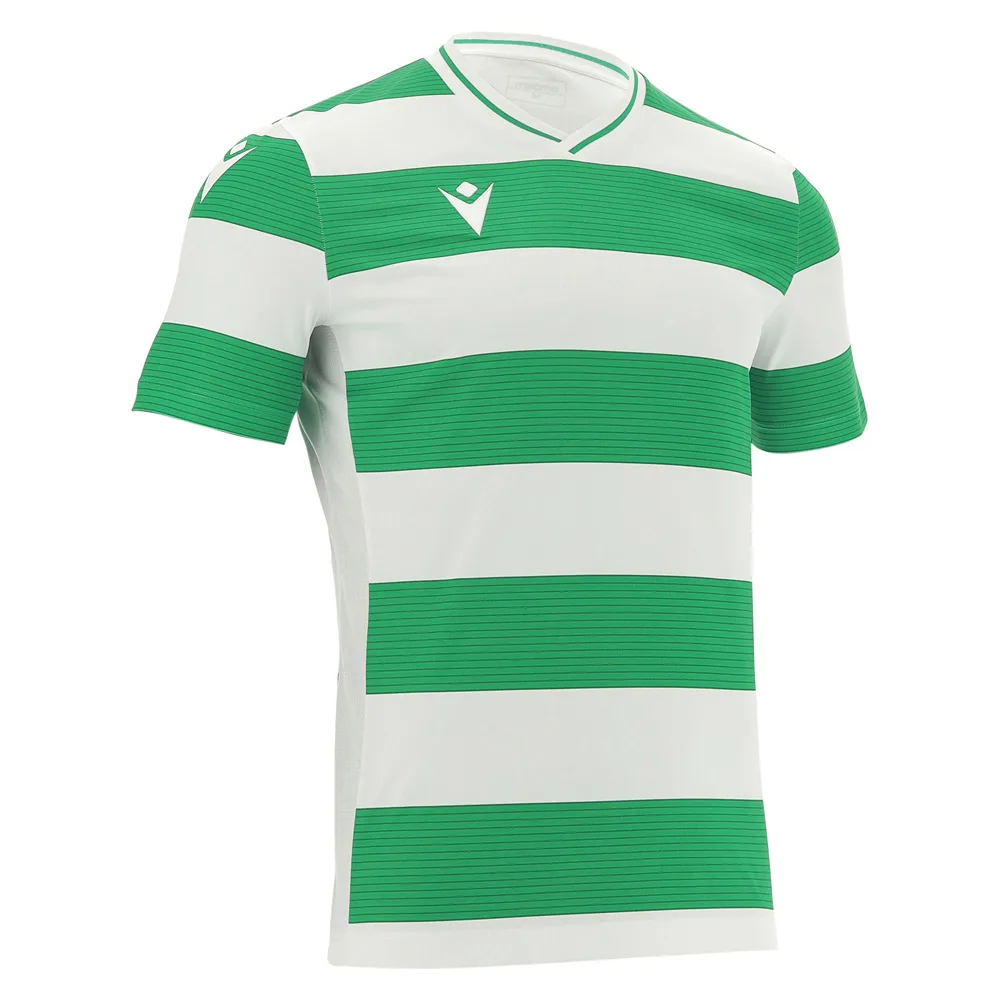 Tricou fotbal Macron Alcyon eco, Alb / Verde - imagine 1