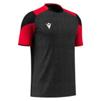 Tricou sport Macron Golem, Negru / Rosu