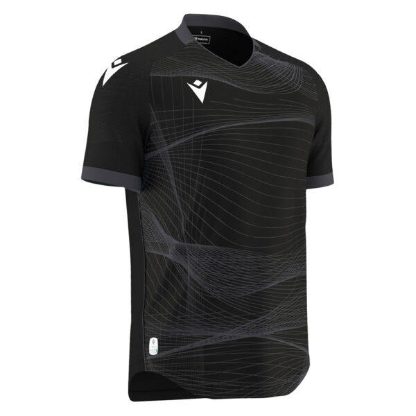 800000090928 Tricou sport Macron Wyvern eco, Negru / Gri Antracit - imagine 1