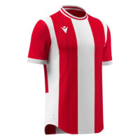 Tricou fotbal Macron Propus eco, Rosu / Alb