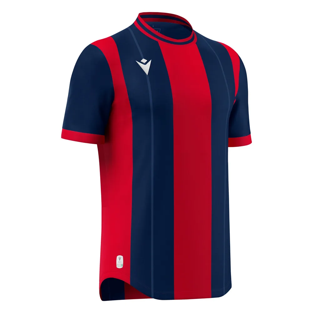 Tricou fotbal Macron Propus eco, Bleumarin / Rosu - imagine 1