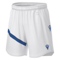 Pantaloni scurti fotbal Macron Shen eco, Alb / Albastru Royal