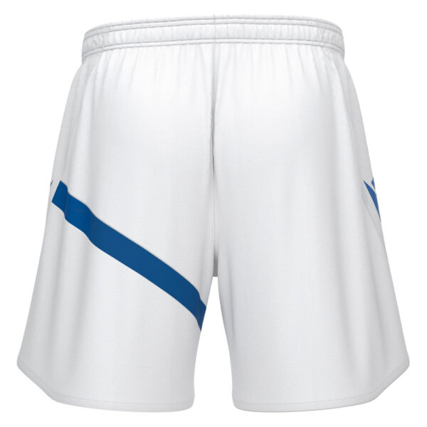 Pantaloni scurti fotbal Macron Shen eco, Alb / Albastru Royal - imagine 4