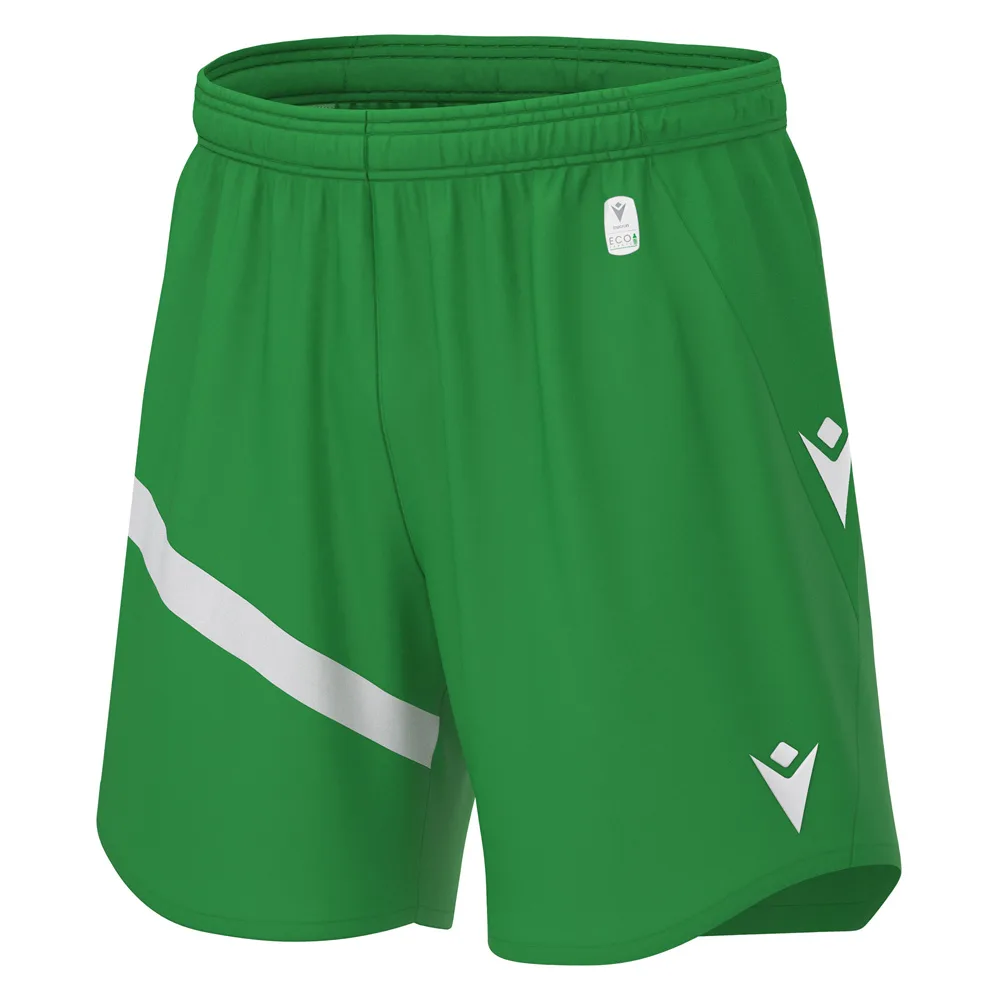 Pantaloni scurti fotbal Macron Shen eco, Verde / Alb - imagine 1