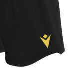 Pantaloni scurti fotbal Macron Shen eco, Negru / Galben - imagine 5