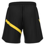Pantaloni scurti fotbal Macron Shen eco, Negru / Galben - imagine 4
