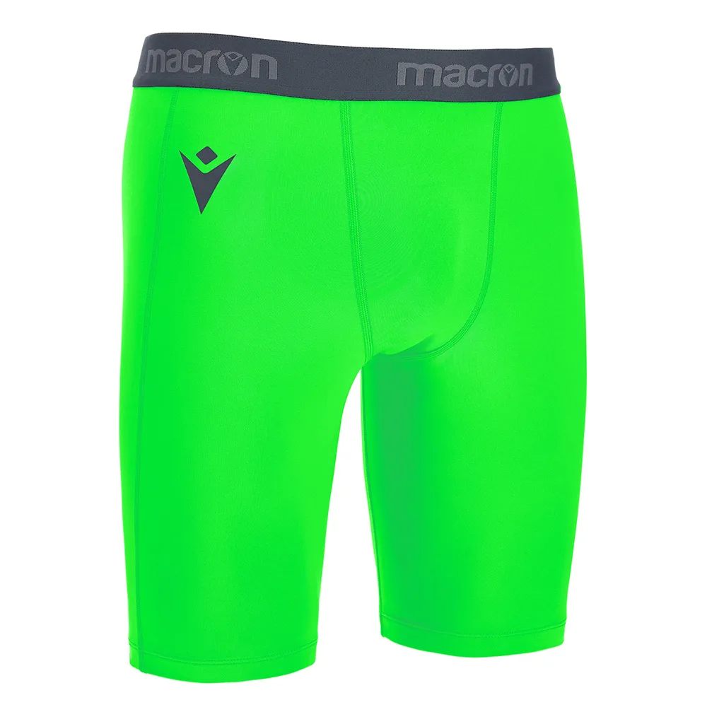 Pantaloni scurti elastici Macron Oak, Verde Fluo - imagine 1