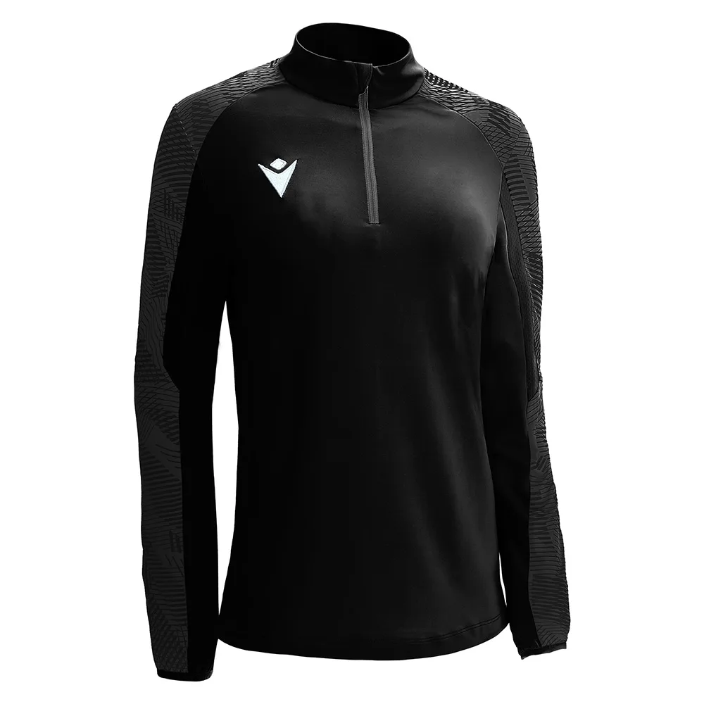 Bluza antrenament dama Macron Dora, Negru / Gri inchis - imagine 1