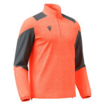 Bluza antrenament Macron Cuzco, Coral Fluo / Gri Antracit