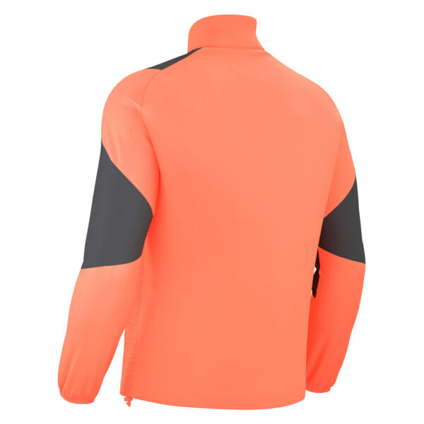 Bluza antrenament Macron Cuzco, Coral Fluo / Gri Antracit - imagine 4