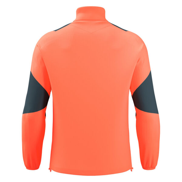 Bluza antrenament Macron Cuzco, Coral Fluo / Gri Antracit - imagine 3