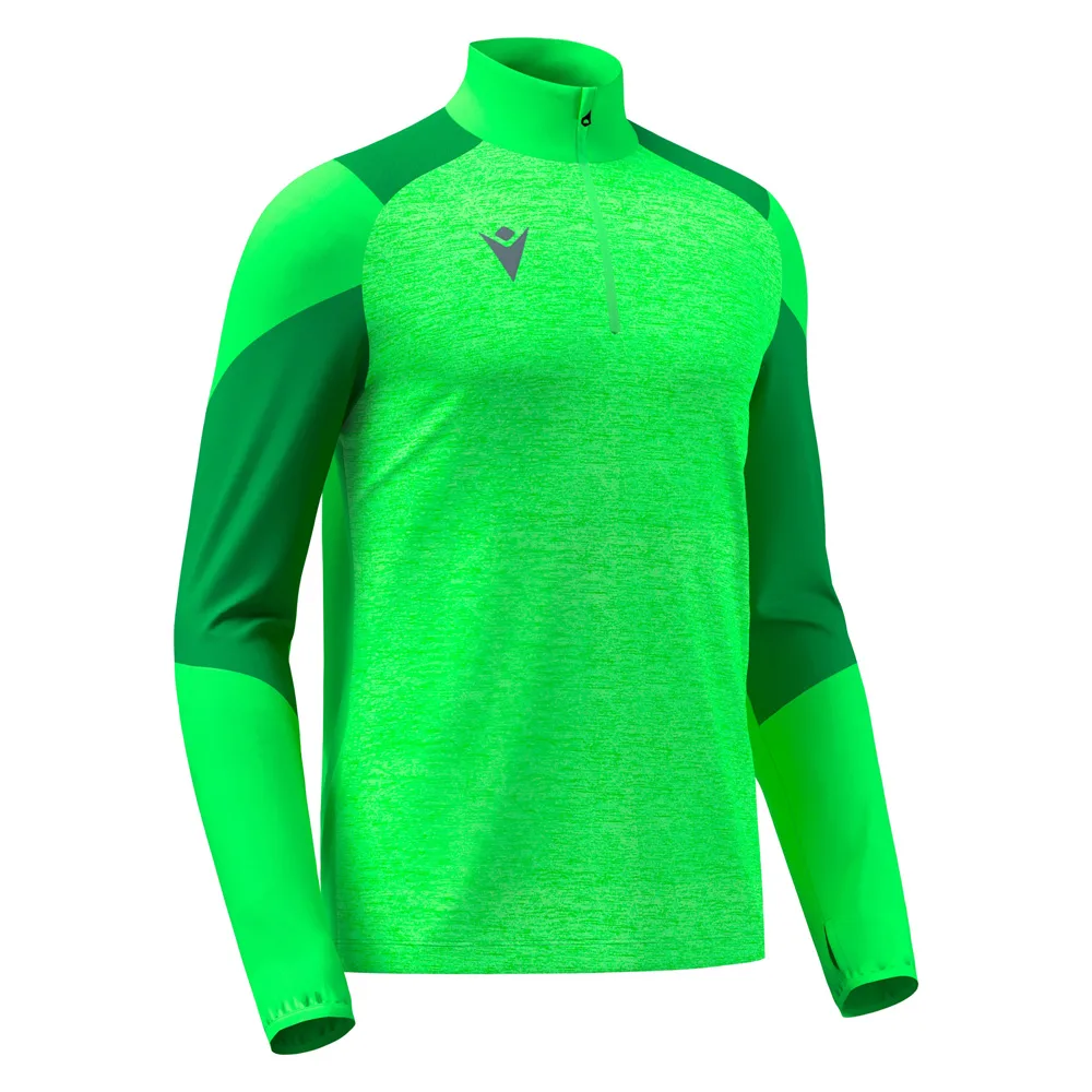 Bluza antrenament Macron Izel, Verde Fluo / Verde - imagine 1