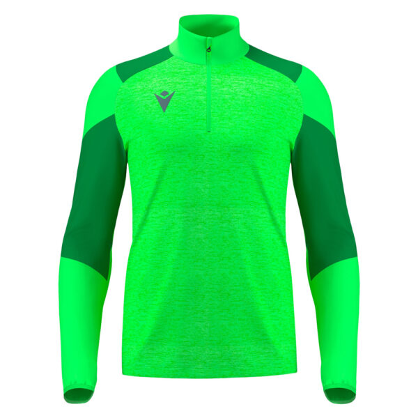Bluza antrenament Macron Izel, Verde Fluo / Verde - imagine 2