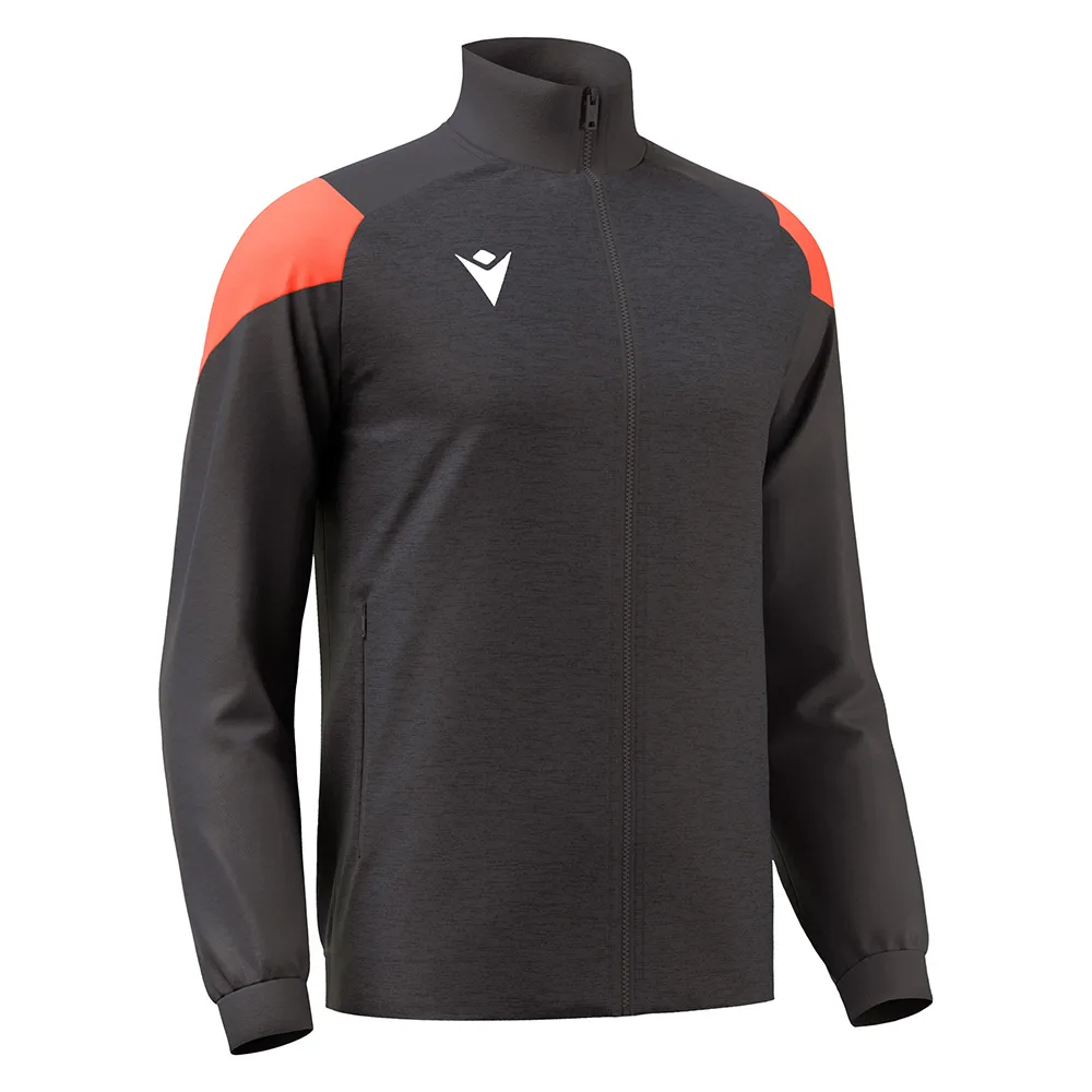 Bluza trening Macron Prometheus, Gri Antracit / Coral Fluo - imagine 1