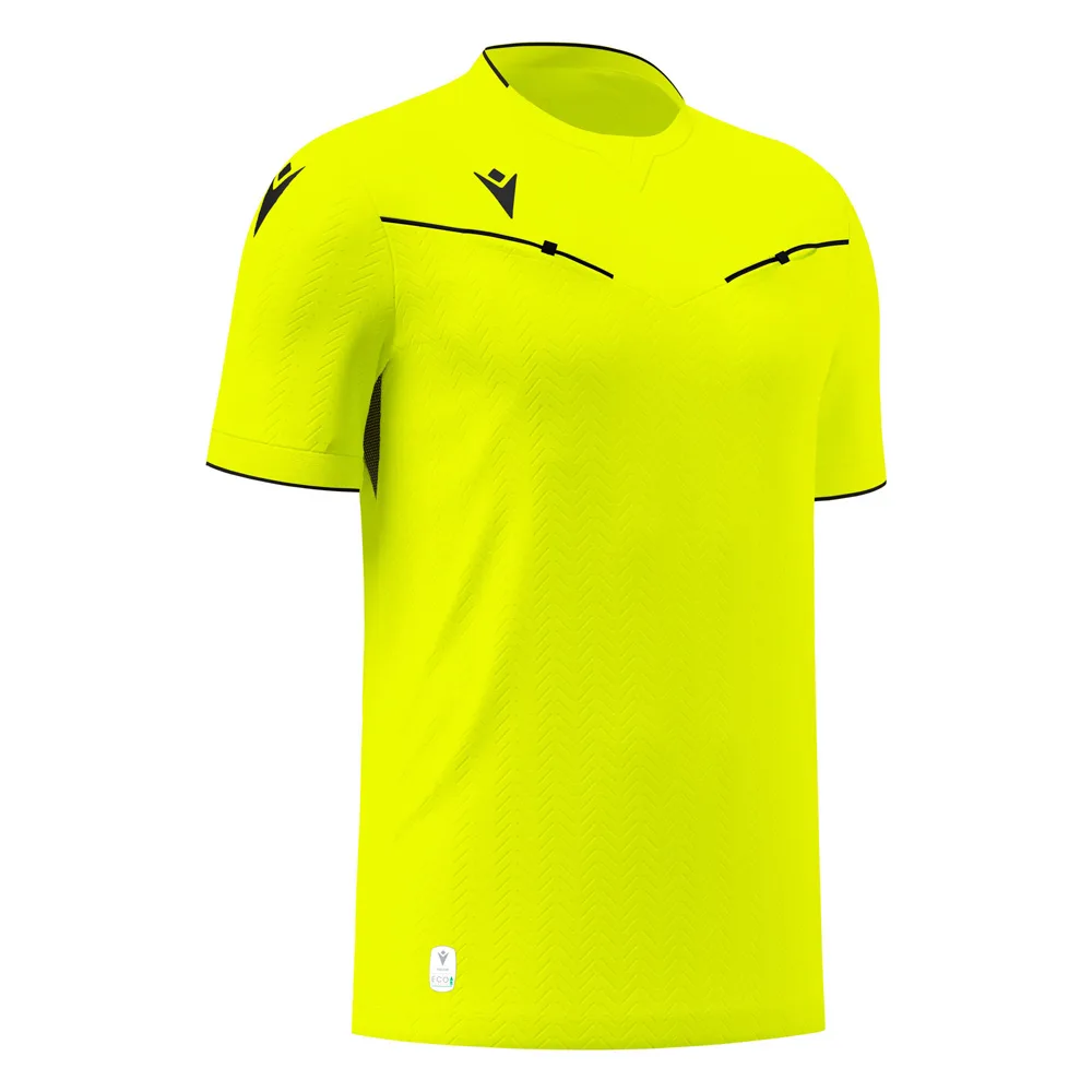 Tricou arbitru Macron Ponnet eco, Galben Fluo - imagine 1