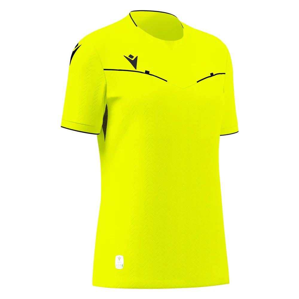 Tricou arbitru dama Macron Kateryn eco, Galben Fluo - imagine 1