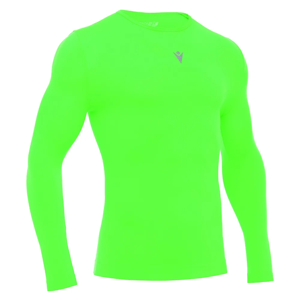 Bluza termica Macron Performance, Verde Fluo - imagine 1
