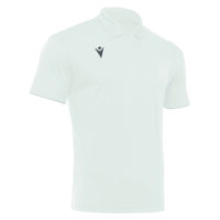 Tricou polo Macron Draco Hero, Alb / Gri