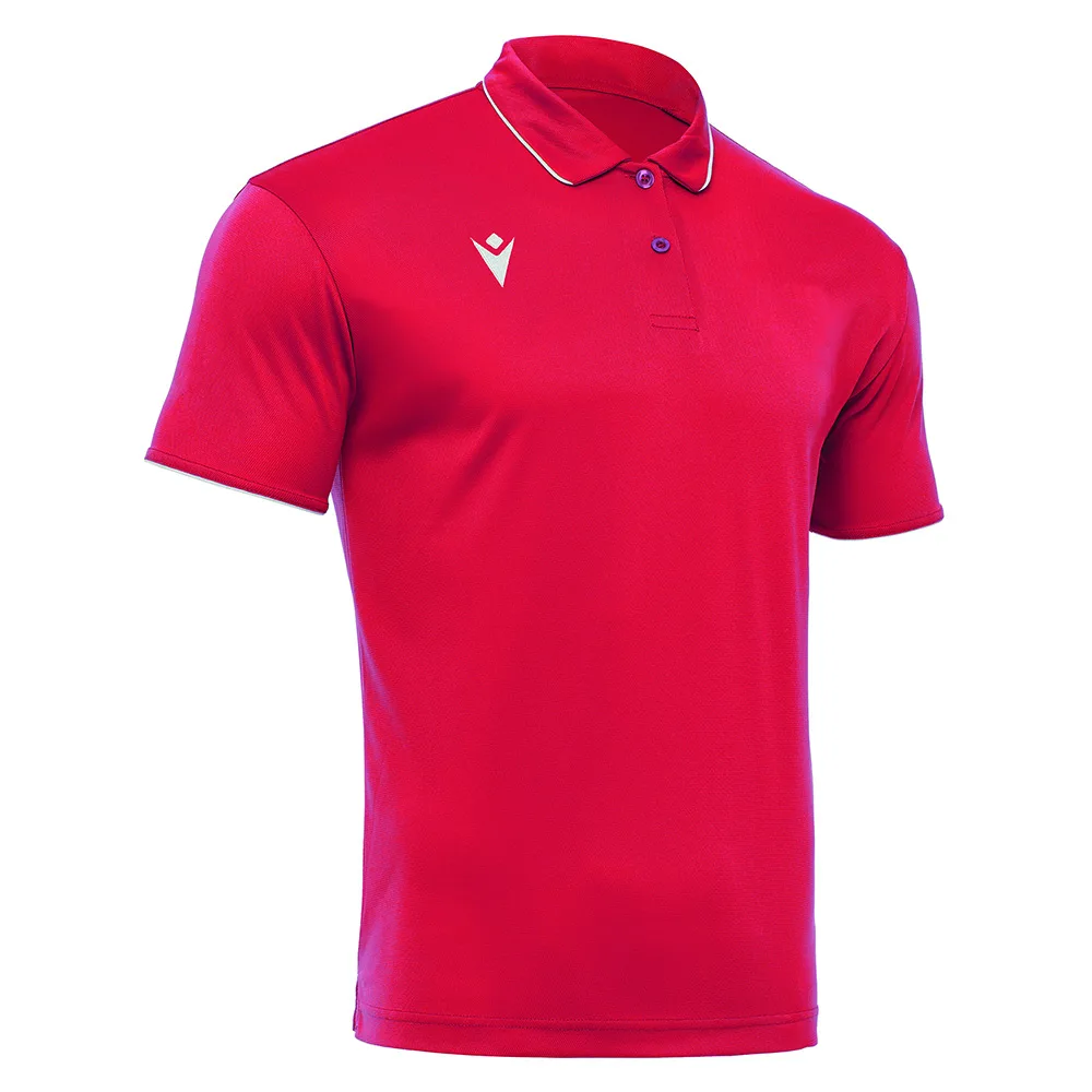 Tricou polo Macron Draco Hero, Rosu / Alb - imagine 1