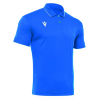 Tricou polo Macron Draco Hero, Albastru Royal / Alb